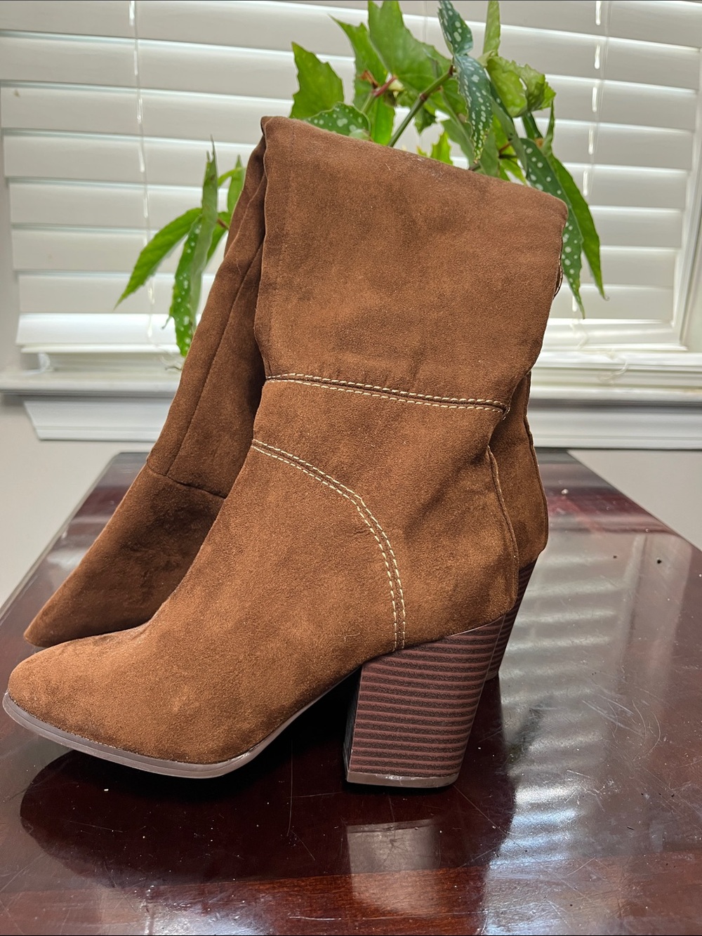 Jasmin  Brown Suede Women's Knee-High Boots size 5.5 m